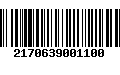 Código de Barras 2170639001100