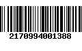 Código de Barras 2170994001388