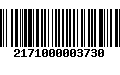 Código de Barras 2171000003730