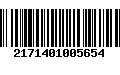 Código de Barras 2171401005654