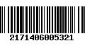 Código de Barras 2171406005321