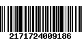 Código de Barras 2171724009186