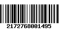 Código de Barras 2172768001495