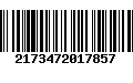 Código de Barras 2173472017857