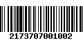 Código de Barras 2173707001002