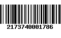 Código de Barras 2173740001786