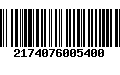 Código de Barras 2174076005400