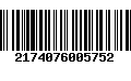 Código de Barras 2174076005752