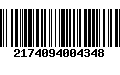 Código de Barras 2174094004348