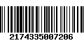 Código de Barras 2174335007206