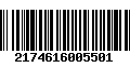 Código de Barras 2174616005501