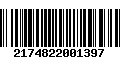 Código de Barras 2174822001397