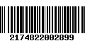 Código de Barras 2174822002899