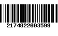 Código de Barras 2174822003599