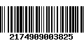 Código de Barras 2174909003825