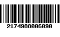 Código de Barras 2174988006090