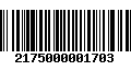 Código de Barras 2175000001703