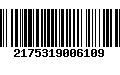 Código de Barras 2175319006109