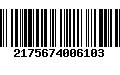 Código de Barras 2175674006103