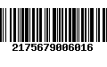 Código de Barras 2175679006016