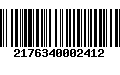 Código de Barras 2176340002412