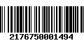 Código de Barras 2176750001494