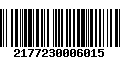 Código de Barras 2177230006015