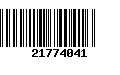 Código de Barras 21774041