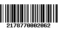 Código de Barras 2178770002062