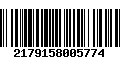 Código de Barras 2179158005774