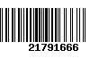 Código de Barras 21791666