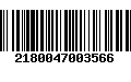 Código de Barras 2180047003566