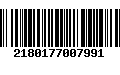 Código de Barras 2180177007991