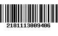 Código de Barras 2181113009406