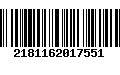 Código de Barras 2181162017551