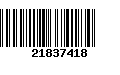 Código de Barras 21837418