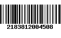 Código de Barras 2183812004508