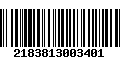 Código de Barras 2183813003401