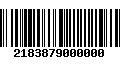 Código de Barras 2183879000000