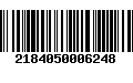 Código de Barras 2184050006248