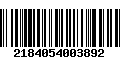 Código de Barras 2184054003892