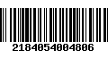 Código de Barras 2184054004806