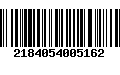 Código de Barras 2184054005162