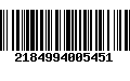 Código de Barras 2184994005451