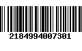 Código de Barras 2184994007301