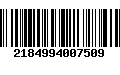 Código de Barras 2184994007509