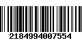 Código de Barras 2184994007554