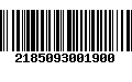 Código de Barras 2185093001900