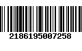 Código de Barras 2186195007258