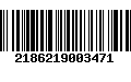 Código de Barras 2186219003471